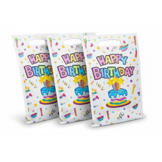 Plastic Loot Gift Favor Bags for Parties - Celebrate in Style! - Pack of 30