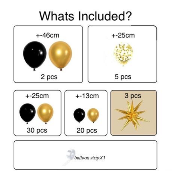 60-Piece "Let's Party" Balloon Kit Decoration Set - Image 4
