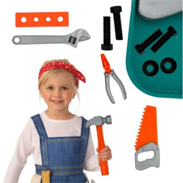 Kids Toy Tool Set with 12 Essential Tools for Imaginative Play - Image 5