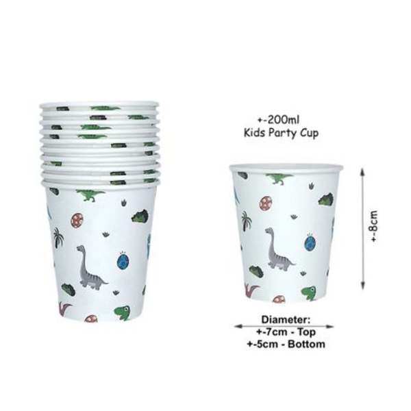 Prehistoric Party Essentials - 60-Piece Disposable Tableware Set - Image 4