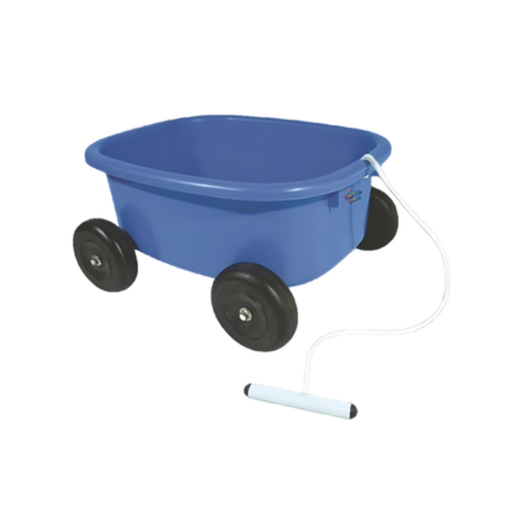Kid's Pull Wagon: Spark Imagination & Outdoor Fun in BLUE, PINK & RED - Image 4