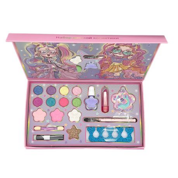 Little Luxe: 18-in-1 Makeup Cosmetic Kit for Trendsetting Kids