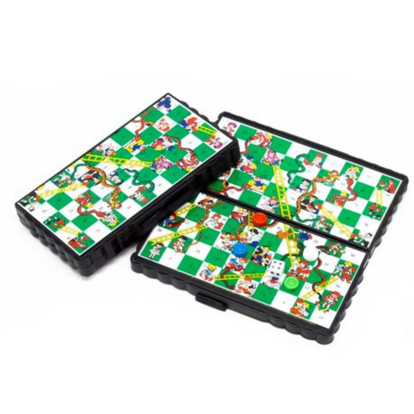 Checkmate on the Go: Magnetic Mini Foldable Travel Chess and Checkers Sets