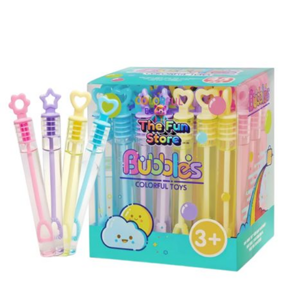 48pc Vibrant Bubble Wands with Decorative Shapes - Perfect for Celebrations