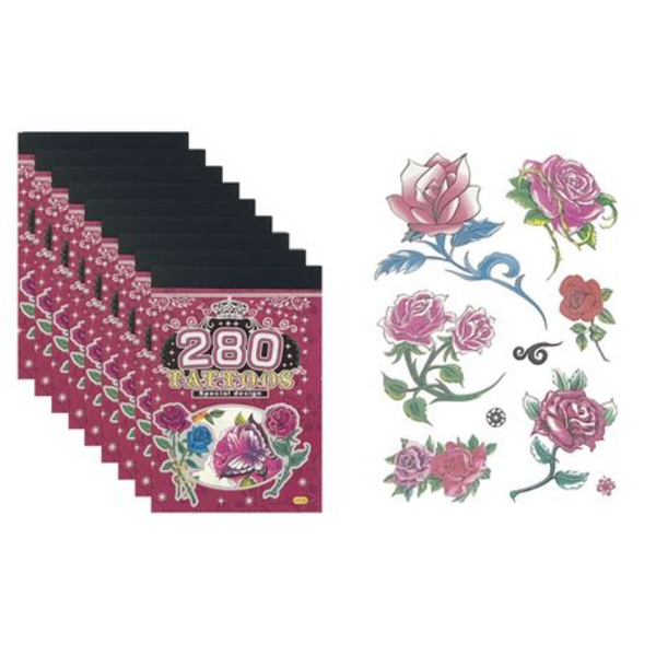 Blossom into Fun: Bulk Sets of Flower and Rose Temporary Tattoos - Pack of 20 - Image 5