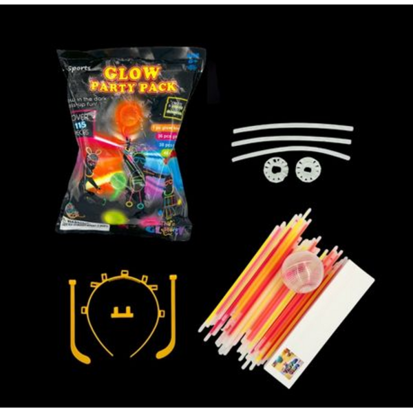 115-Piece Glow-in-the-Dark Party Sticks Pack - Image 5