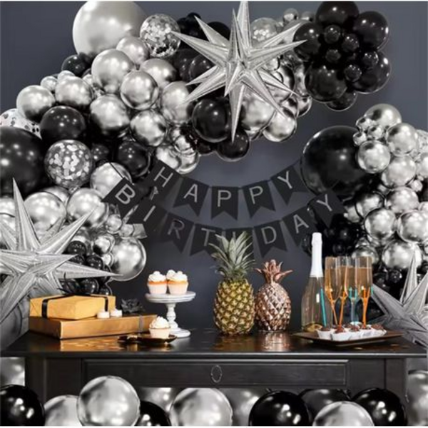 60-Piece "Let's Party" Balloon Kit Decoration Set - Image 13