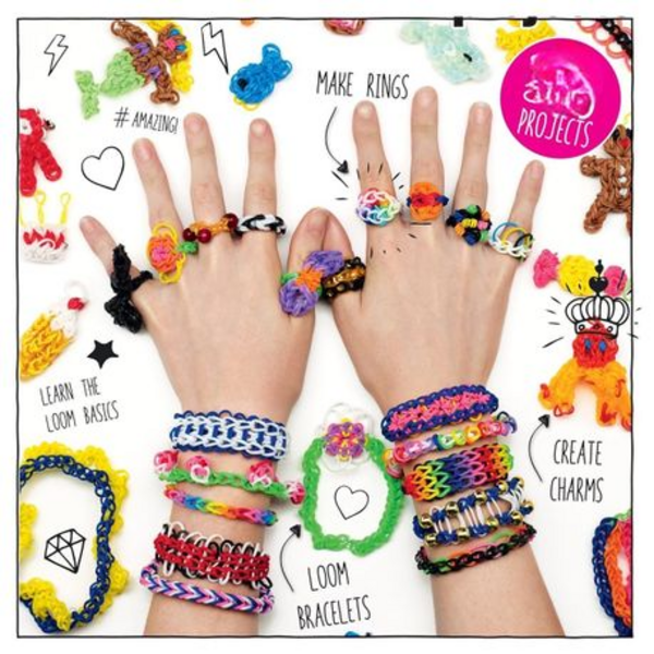 Loom Band Starter Kit - Create Endless Designs 22 Assorted Color Bands