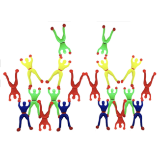Sticky Men Takeover - 20 Pack of Wall-Climbing Fun for Parties and Prizes