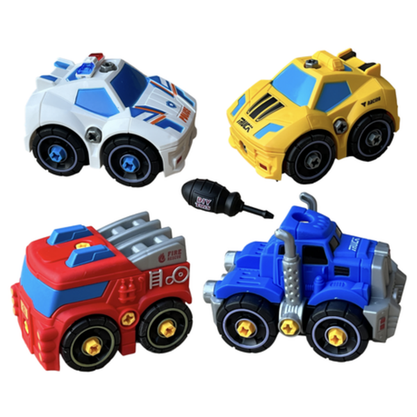 4 Take Apart - Disasemble STEM City Cars for Kids Toy Ages 4 5 6+