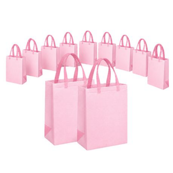 12 Pack Non-Woven Reusable Tote Gift Shopping Bags with Handles - Image 30