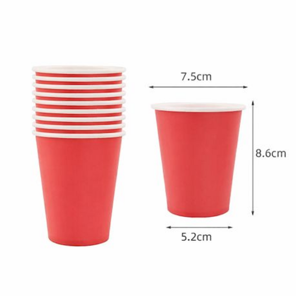 Disposable Party Set for 30 - White Paper Plates, Cups & Napkins Combo Pack - Image 18