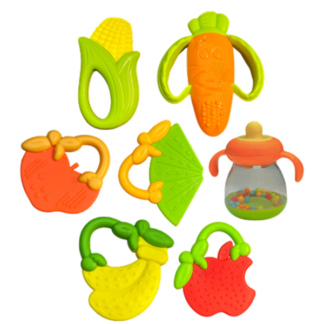 Baby Teething Toys & Rattles 3-6 Months - Infants - BPA Free 3- 12 Months