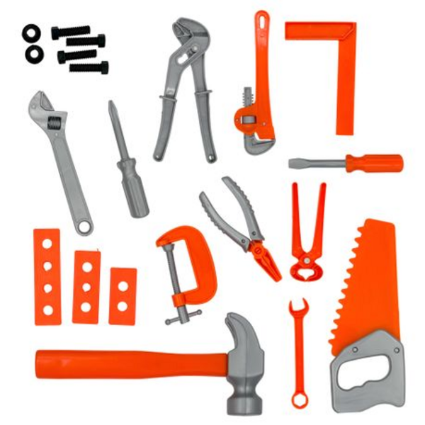 Kids Toy Tool Set with 12 Essential Tools for Imaginative Play - Image 2