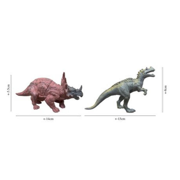 The Fun Store Roar into Imagination: 6-Piece Dinosaur Figurine Set for Kids