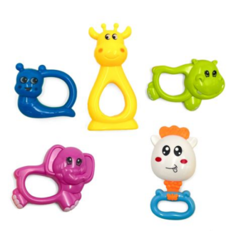 Shake, Rattle Role - Baby Bottle Charity Box or Piggy Bank with 8 Rattles!