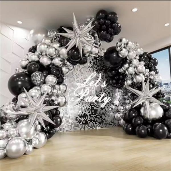 60-Piece "Let's Party" Balloon Kit Decoration Set - Image 12