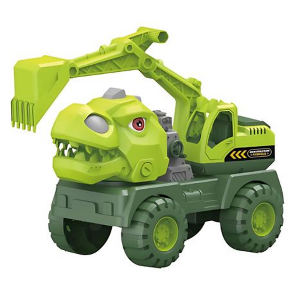 Dig into Fun: Large Dino Excavator Digger Construction Vehicle Truck