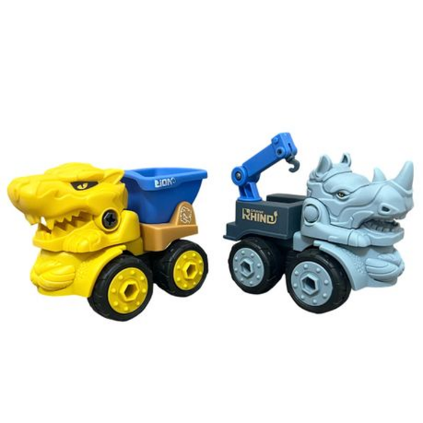Roar into Action: Wild Animal Vehicle Figurines for Kids to Build and Play - Image 6