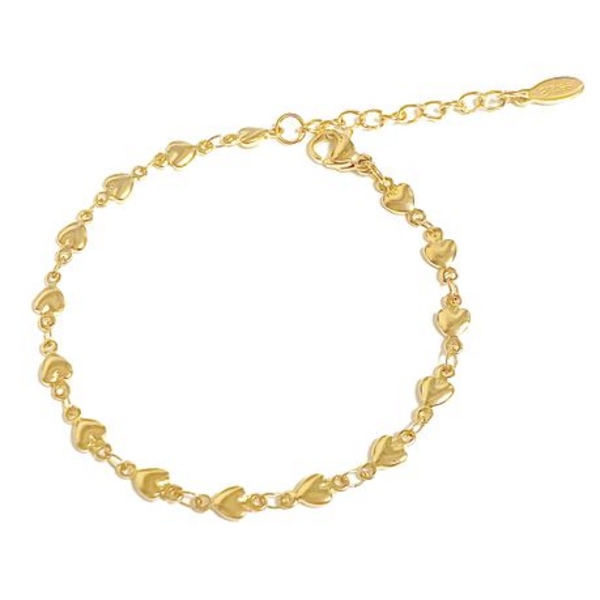 Love Wrapped Around Your Wrist: The Heartfelt Bracelet - Gold - Image 5