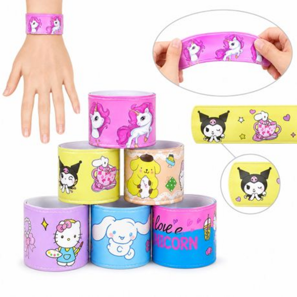 30 Emoji & Unicorn Snap Wristbands - Image 16
