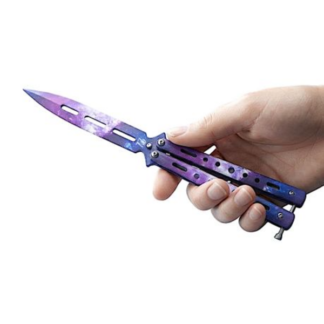 Tvb Unsharpened Galaxy Print Butterfly Trainer for Skill Building & Tricks
