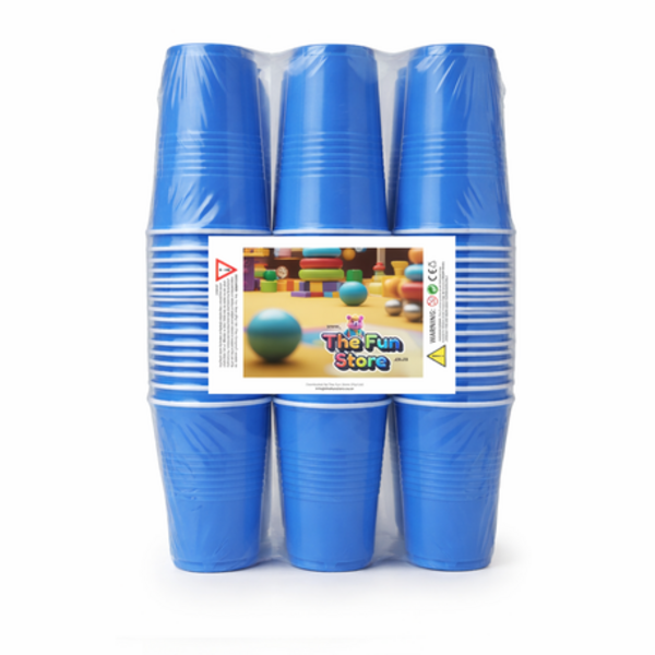 50 Disposable Party Cups - 470ml / 16oz Sturdy Plastic Drinking Cups - Image 31