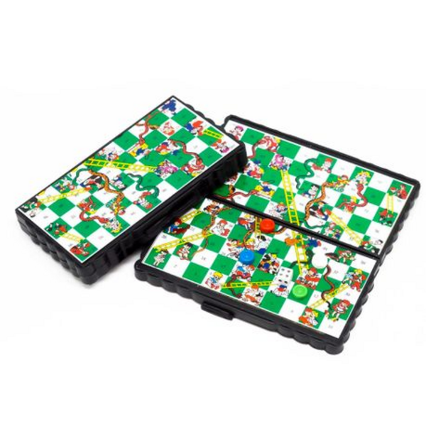 Checkmate on the Go: Magnetic Mini Foldable Travel Chess and Checkers Sets