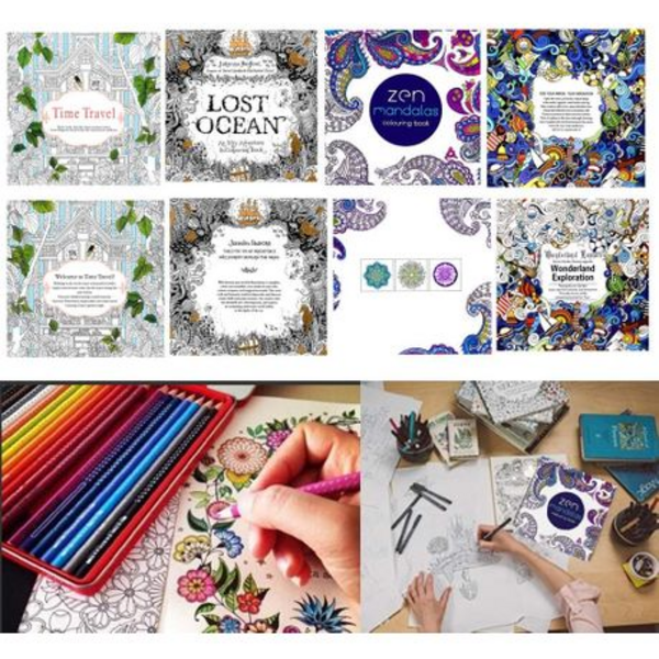 Find Your Inner Peace: 24-Page Zen Mandalas Creative Colouring Book