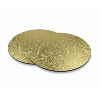 Sturdy Cake Plates Boards - Durable - Gold 30cm 2 Pack