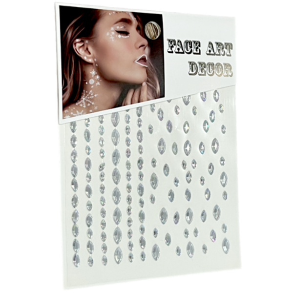 Face Art Gems Jewels Rhinestone Stickers Self Adhesive Crystal Makeup Girls