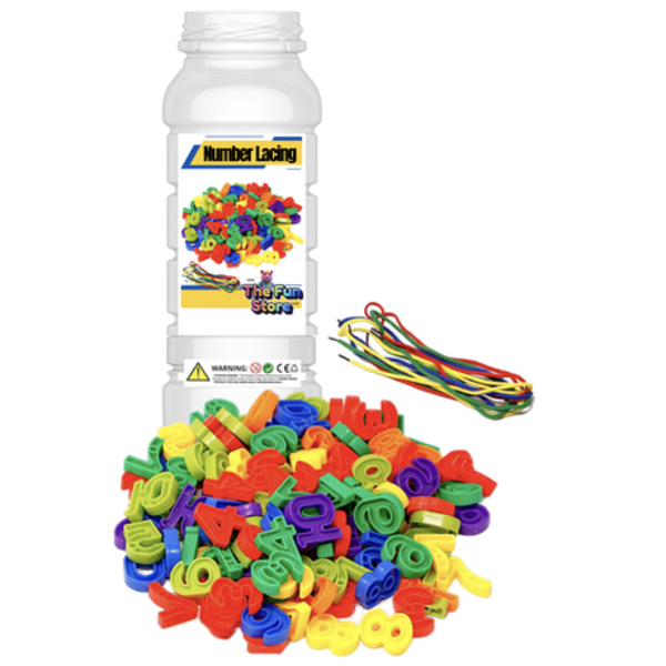 Lacing and Threading Number Beads Toy - STEM Educational Learning
