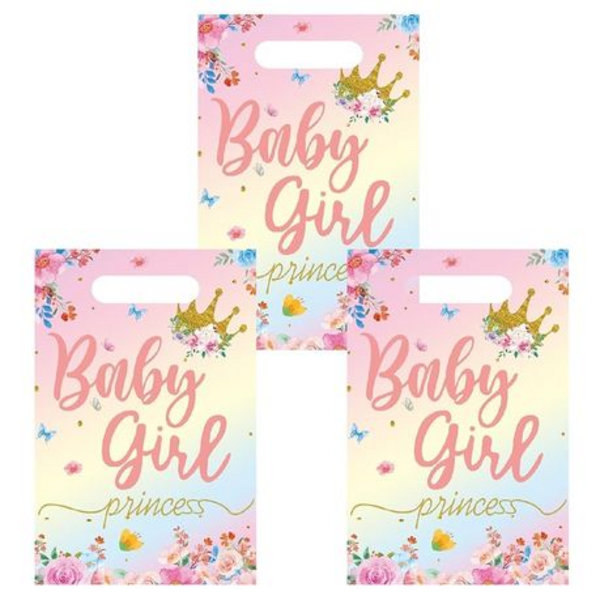 30-Piece Baby Girl "Princess" Themed Gift and Party Favor Loot Bags - Image 2