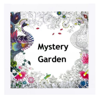 24-Page Mystery Garden Mandala Colouring Book - Beginner-Friendly!