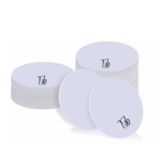 RFID NFC Tags - 5-Piece Pack of White Programmable 504 Bytes Memory Chips