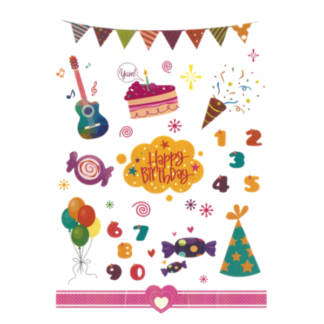 Kids Mixed Pack Rainbow Coloured Tattoos - Theme Stickers