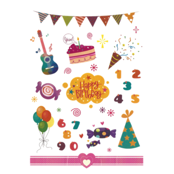 Kids Mixed Pack Rainbow Coloured Tattoos - Theme Stickers