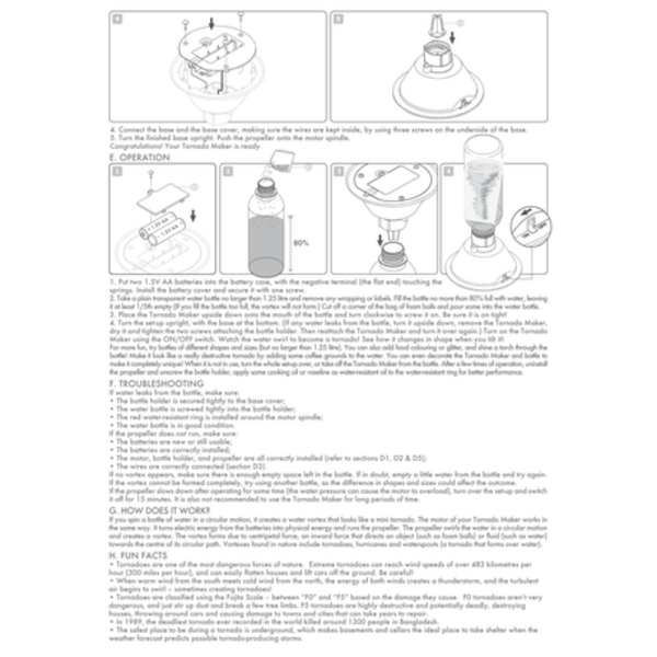 STEM DIY Mini Tornado Simulator Project for Kids - Image 7