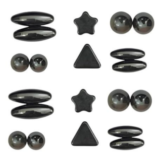 From ovals to pentagons, Pack of 20 Educational Toy Magnets