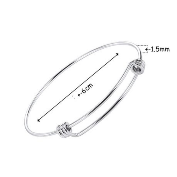 Shine Bright with the "Silver" Adjustable Bangle - Image 7