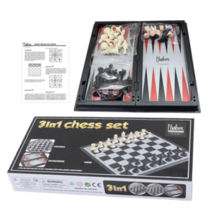 Why Choose Between Chess, Checkers & Backgammon? Get Our Unbox 3-in-1