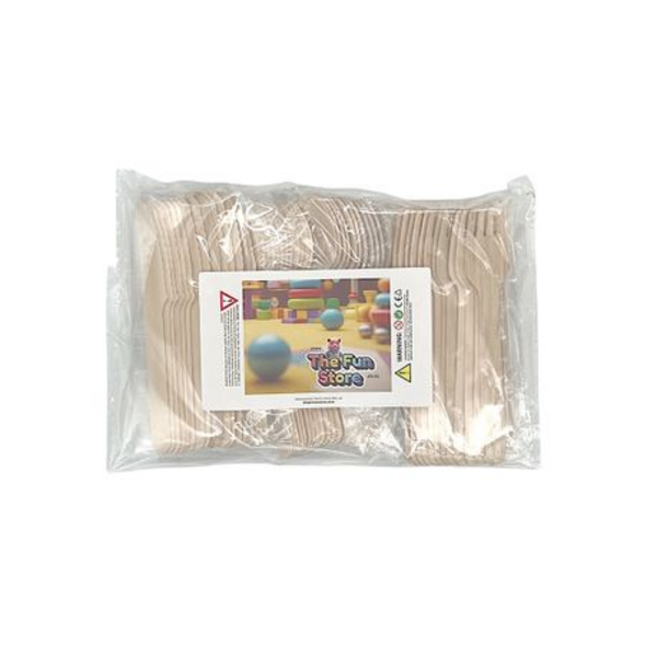Eco-Friendly Disposable Wooden Cutlery Set - 72 Pieces - Image 9
