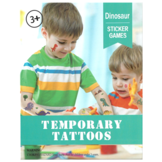 Kids Mixed Pack Dinosaur Theme Coloured StickerTemporary Tattoos Boyss Gift