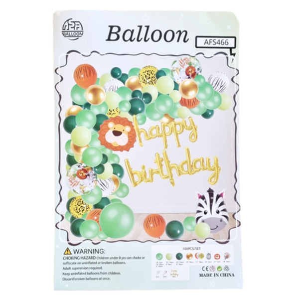 Wild Animal Balloon Garland/Arch Kit