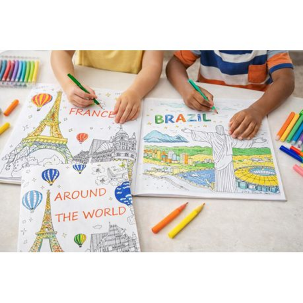 Around the World Coloring Book: Discover Global Landmarks - Image 4