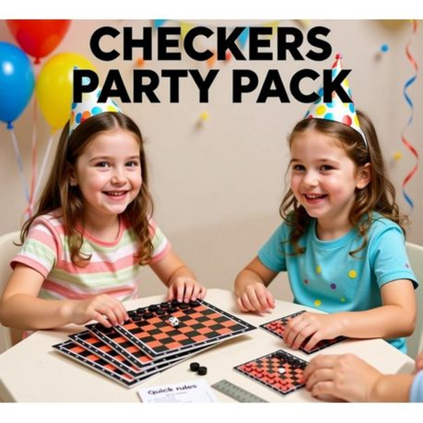 Classic Checkers Games Pack of 20 - Fun Party Favors & Giveaways - Image 3