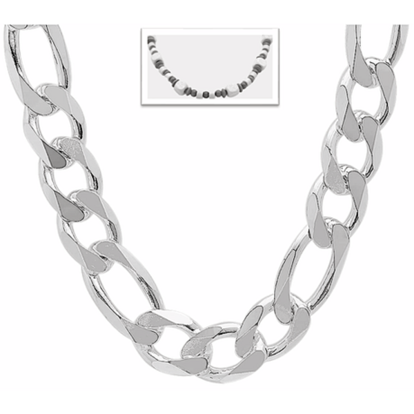 Premium Chunky Surgical Stainless Steel Figaro Chain Necklace for Men Women - Image 5