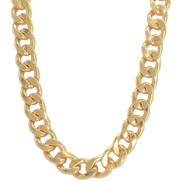 Go for Gold with our 10mm "Gold" Cuban Chain - Rock Your Necklace Men - Image 2