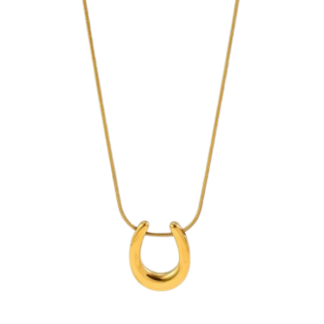 Steal the Show with Our Geo Pendant Necklace in Gold or Silver - Dazzling! - Gold