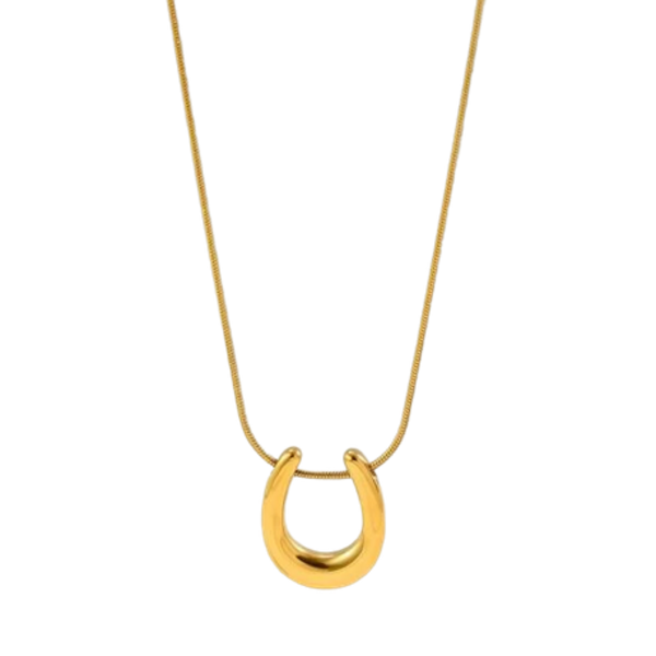 Steal the Show with Our Geo Pendant Necklace in Gold or Silver - Dazzling! - Gold